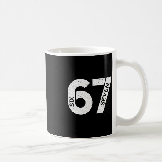 Mug Six Sept Cool Nombre Génération Alpha Argot 6 7 Te (Droite)