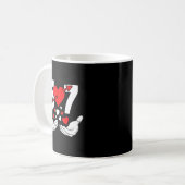 Mug Six Seven 67 6 7 Kids 67 Meme Hands Funny Valentin (Devant gauche)