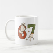 Mug Six Seven 67 6 7 Santa Elfe Noël Meme (Gauche)