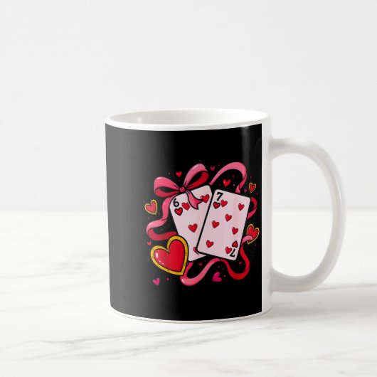 Mug Six Seven 67 Boys Girls Valentines Day Cool Playin (Droite)