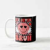 Mug Six Seven 67 Bruh 6 7 Cute Hearts Happy Valentines (Gauche)