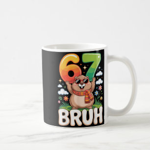 Mug Six Seven 67 Bruh Groundhog Drôle 6 7 Meme Garçons