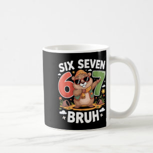 Mug Six Seven 67 Bruh Marmot qui fait le dab Funny 6 7