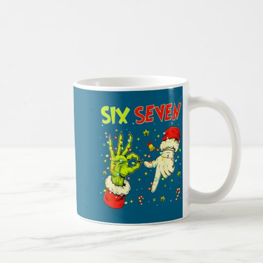 Mug Six Seven 67 Funny Hand-sign Christmas Meme (Droite)