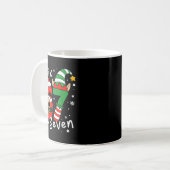 Mug Six Seven 67 Meme 6 7 Elf Santa Christmas Pajamas (Devant gauche)