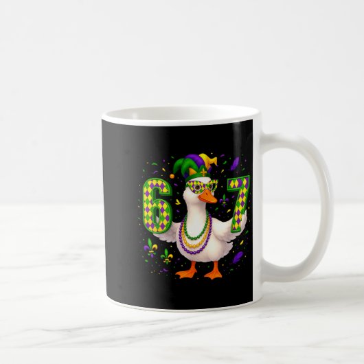 Mug Six Seven 67 Meme Goose With Jester Hat & Bead (Droite)