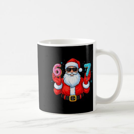 Mug Six Seven 67 Mème Santa 67 Crème Glacée Drip Noël (Droite)