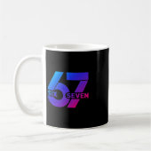 Mug Six Seven 67 Mème Slang Gen Alpha Saison Bysebyll  (Gauche)