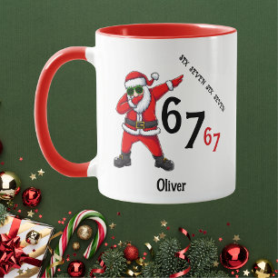 Mug Six Seven 6 7 67 Mème Santa Doublage Personnalisé
