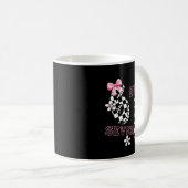 Mug Six Seven 6 7 Checkered Cute Coquette Bow Girly 67 (Devant droit)