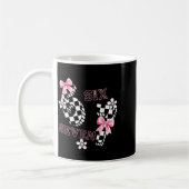Mug Six Seven 6 7 Checkered Cute Coquette Bow Girly 67 (Gauche)