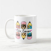 Mug Six Seven 6 7 Meme 67 Teacher Design For Women Gir (Gauche)
