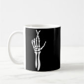 Mug Six Seven 6 7 Meme Funny Skeleton Hands Sign Let's (Gauche)