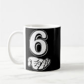 Mug Six Seven 6 7 Meme Gen Alpha Slang 6 7 Hands Coupl (Gauche)