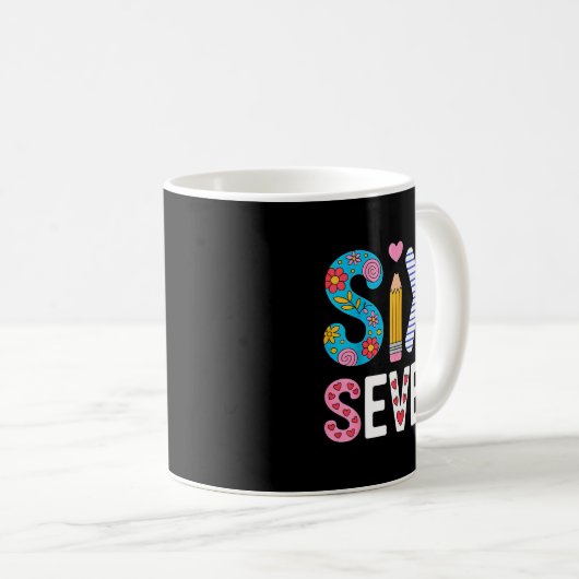 Mug Six Seven 6 7 Meme Teacher (Devant droit)