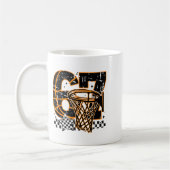 Mug Six Seven Basketball, Funny 67 Basketball, Retro G (Gauche)