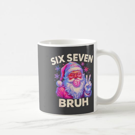 Mug Six Seven Bruh 67 Funny Nk Santa Christmas 6 7 Mem (Droite)