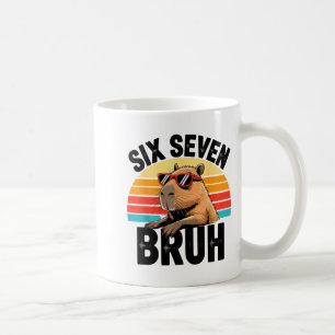 Mug Six Seven Bruh 67 Mème Capybara