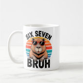 Mug Six Seven Bruh 6 7 Meme Funny Capybara 6 7  (Gauche)