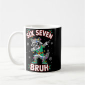Mug Six Seven Bruh Dabbing Raccoon Funny Christmas 6 7 (Gauche)