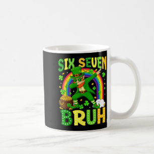Mug Six Seven Bruh Saint-Patrick Leprechaun Dabbing