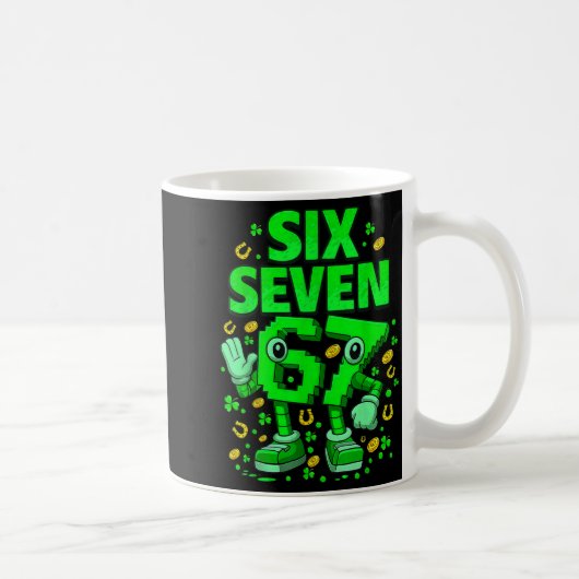 Mug Six seven bruh St Patrick jour 67 mème 67 brainrot (Droite)