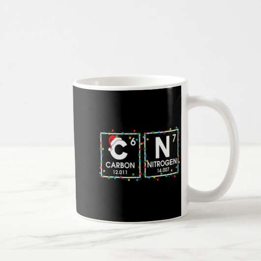 Mug Six Seven Christmas Carbon Nitrogen 67 Funny Scien (Droite)