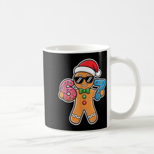 Mug Six Seven Gingerbread 67 Funny Christmas Boys Kids (Droite)