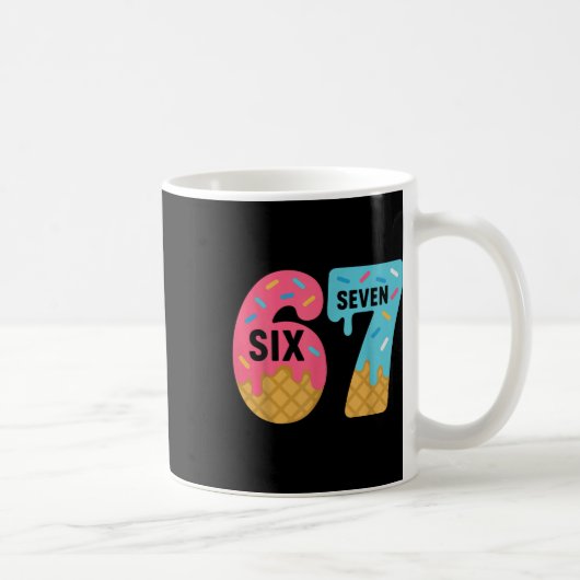 Mug Six Seven Ice Cream Drip Cool Meme 67 Funny Drippi (Droite)