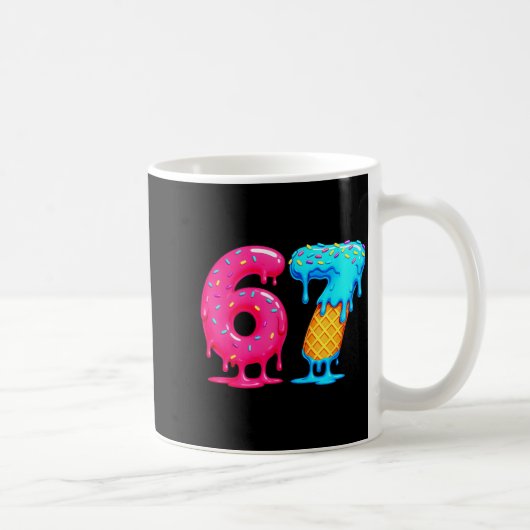 Mug Six Seven Ice Cream Drip Cool Meme 67 Funny Number (Droite)