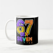 Mug Six Seven Ice Cream Drip Gen Alpha Slang 6 7 Meme  (Gauche)