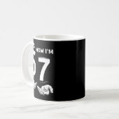 Mug Six Seven Meme 7 Year Old Birthday Shirt Was 6 Now (Devant gauche)