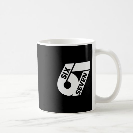 Mug Six Seven Mème Cool 67 Numéro Drôle (Droite)