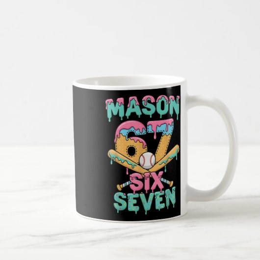 Mug Six Seven Meme Mason Crème Glacée Drip Drôle Byseb (Droite)