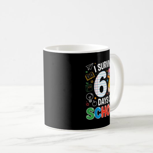 Mug Six Seven Meme Survived 67 Days Of School Student  (Devant droit)