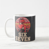 Mug Six Seven Valentine’s Day Dinosaur T-rex For Kids  (Gauche)