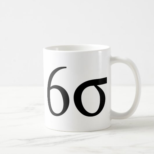 Mug Six sigmas (maigre six sigmas) (Droite)