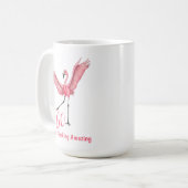 Mug Sixtieth Birthday Flocking Amazing Flamingo (Devant gauche)
