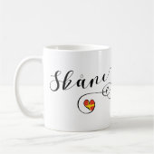 Mug Skåne Flag Heart, Suède, Scanie (Gauche)