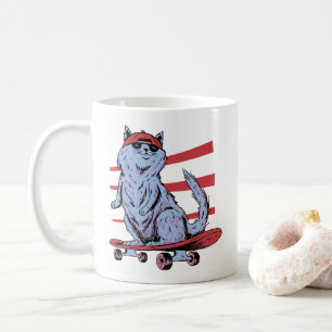 Mug Skate Cat Skateboard Skateboard Skateboard