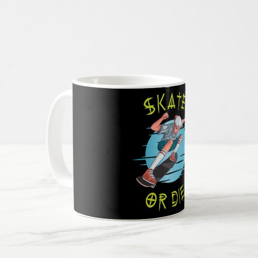 Mug Skate ou die Skateboarder Garçon (Devant gauche)