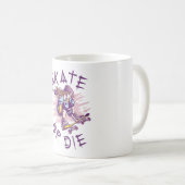 Mug Skate ou meurs Skateboardeuse (Devant droit)