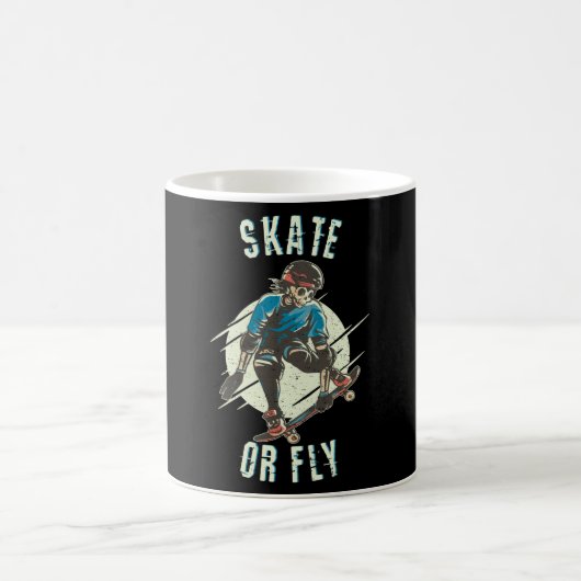 Mug Skate ou volez Skeleton Skateboarder (Centre)