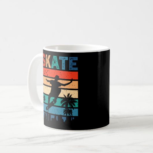 Mug Skate Skate Skateboarder Cadeau Skateboard Retro (Devant gauche)