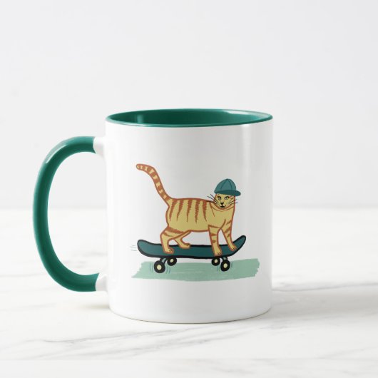 Mug Skate Tabby Cat (Gauche)