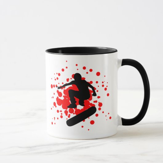 Mug skateboard. bulles. (Droite)