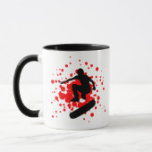 Mug skateboard. bulles. (Gauche)