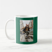 Mug Skateboard Chat Cool Pet Art (Gauche)