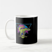 Mug Skateboard Électrique Moderne T-rex Flottant Rétro (Gauche)