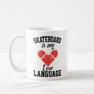 Mug Skateboard est mon langage de l'amour - Funny Ska